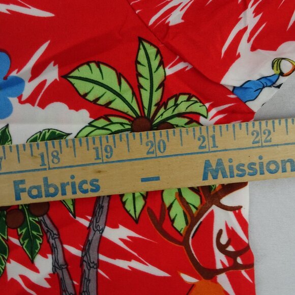 SSLR Men's Collection Hawaiian Button Up Christmas Shirt Size M - Picture 5 of 6